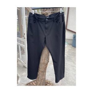 Paige Men’s Black Knit Trousers Straight Leg Sz 40